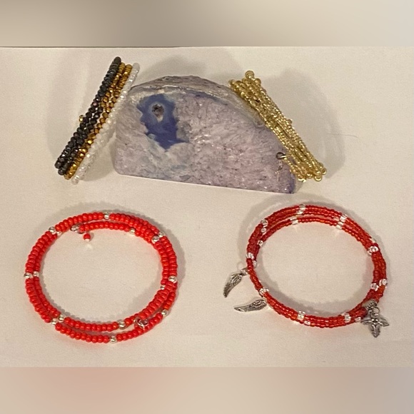 NEW 4 Memory Wire bracelets - Picture 6 of 7